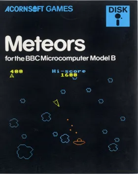 Meteors (1982)(Acornsoft - Superior)[h TSTH] box cover front